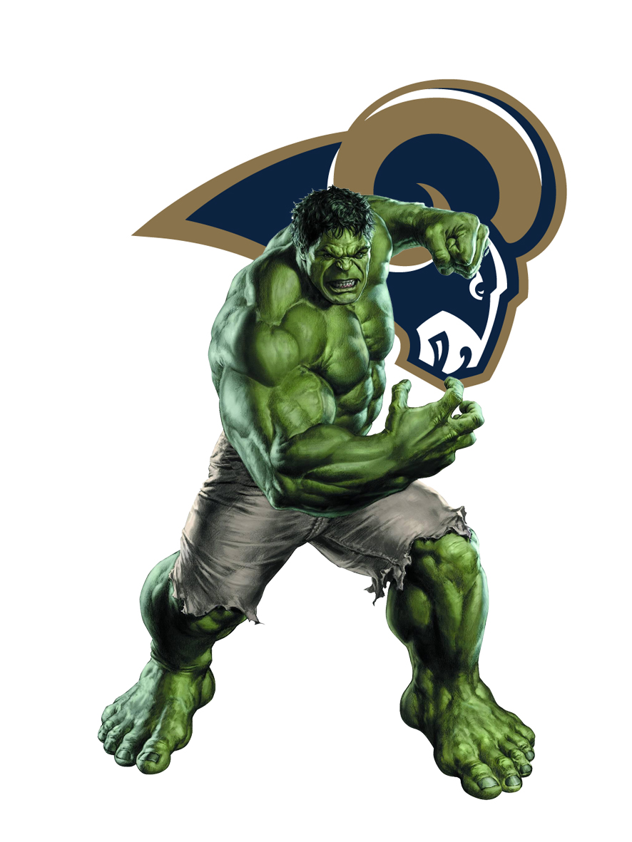 Los Angeles Rams Hulk Logo vinyl decal